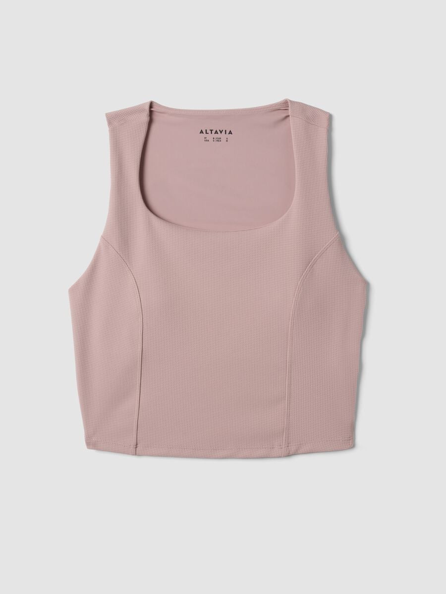 Top rosa crop in tessuto elasticizzato_4
