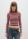 Multicolour striped fitted sweater_0