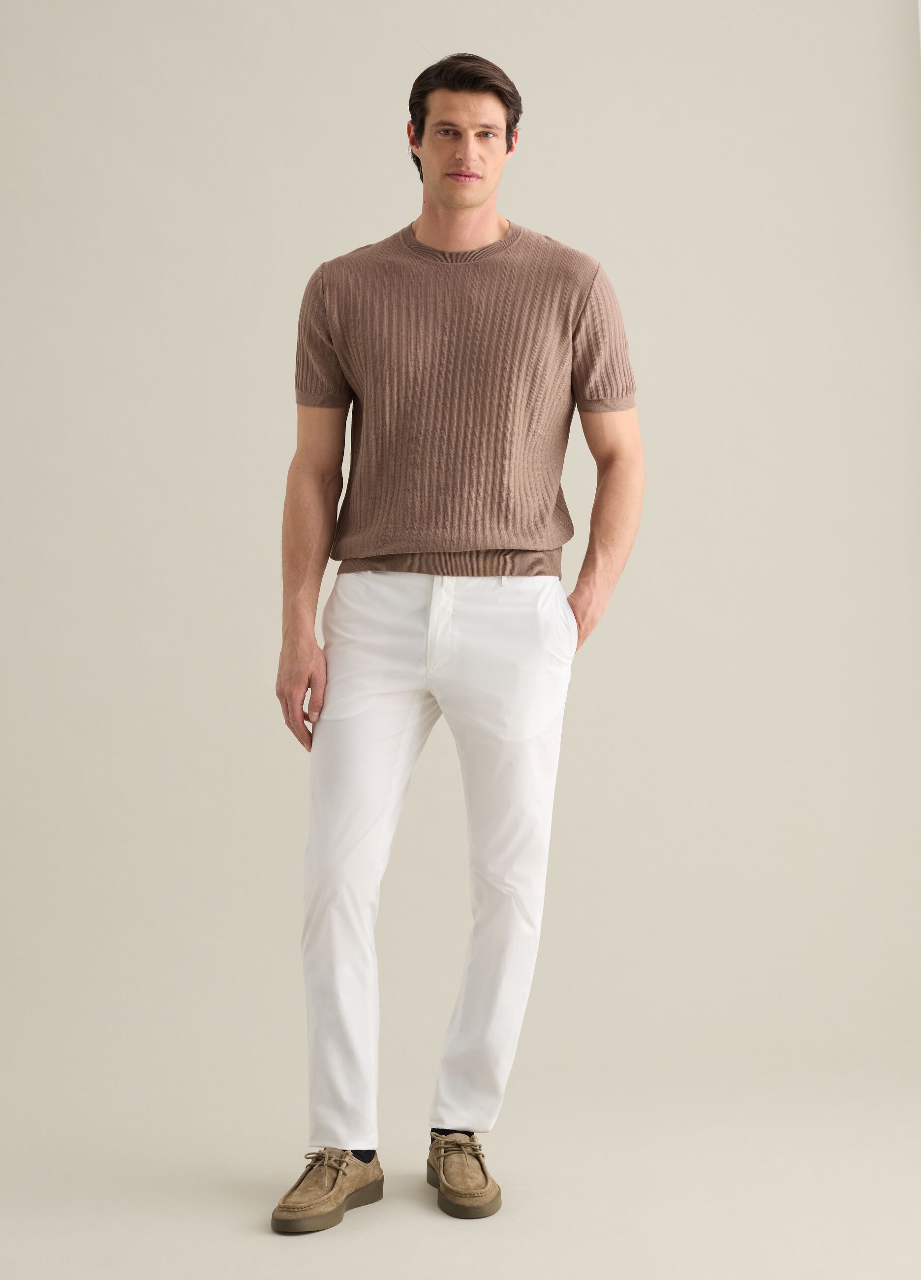 Mocassini da uomo in vera pelle multicolor con suola robusta