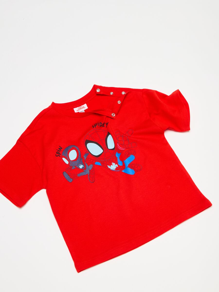 Cotton jogging set with Spidey print_2