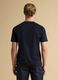 Blue pure cotton jersey T-shirt with crew neck, relaxed fit_3