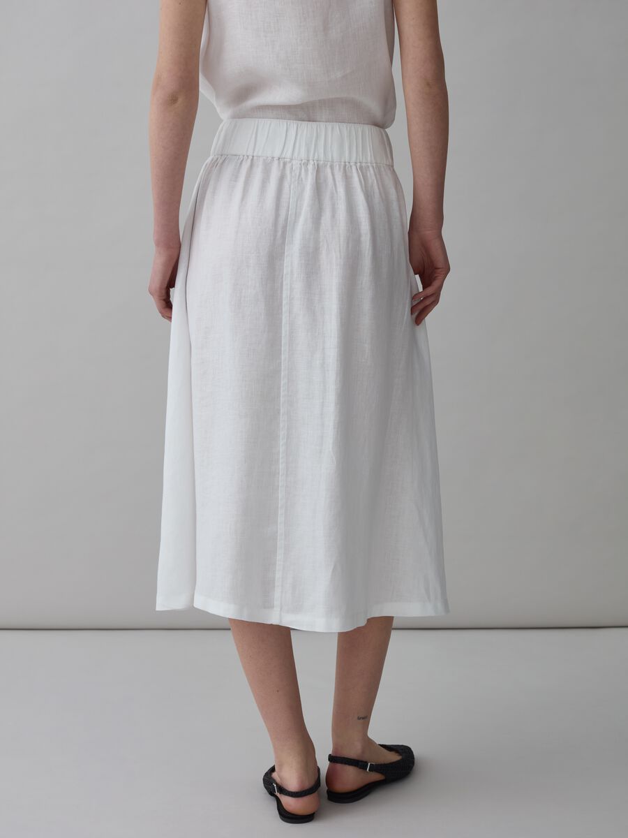 Midi skirt in linen_2