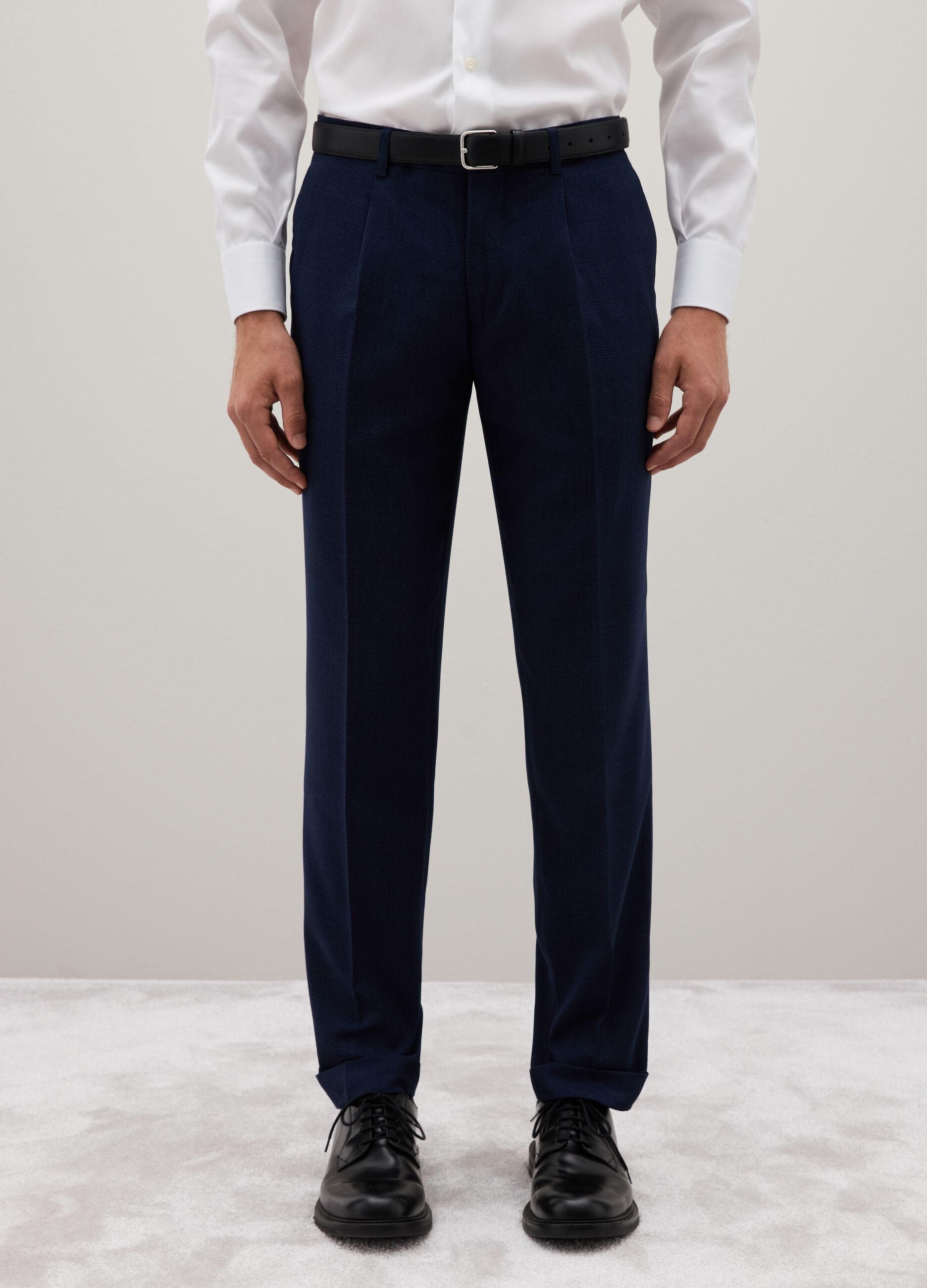 Blue Slim Fit Trousers