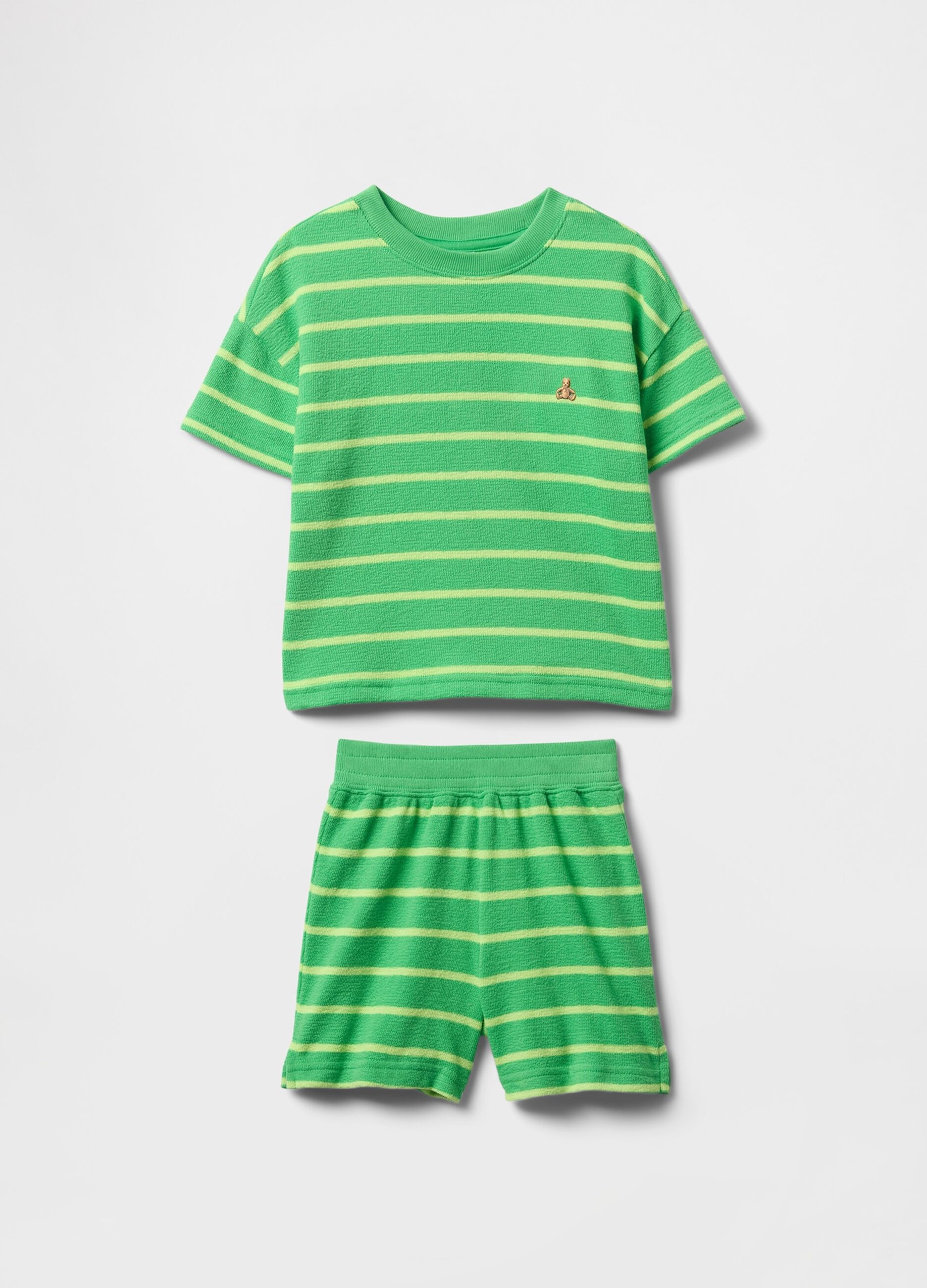 Green striped GAP Kids set