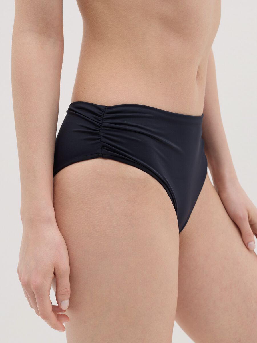 Black microfibre stretch bikini briefs Ovs_2