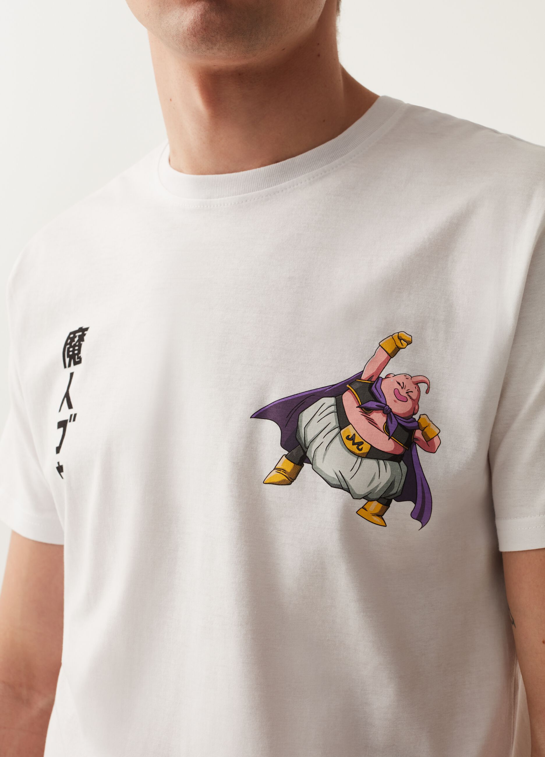T-shirt con stampa Dragon Ball Majin Bu