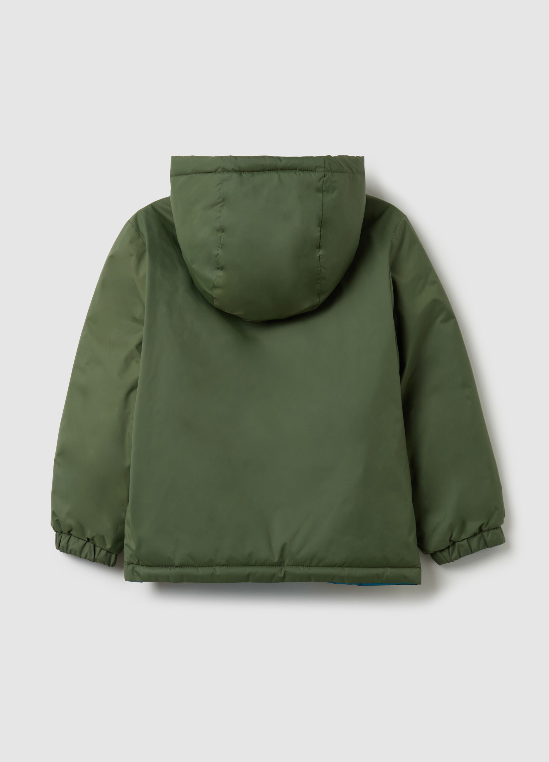 Piumino ultralight reversibile con cappuccio