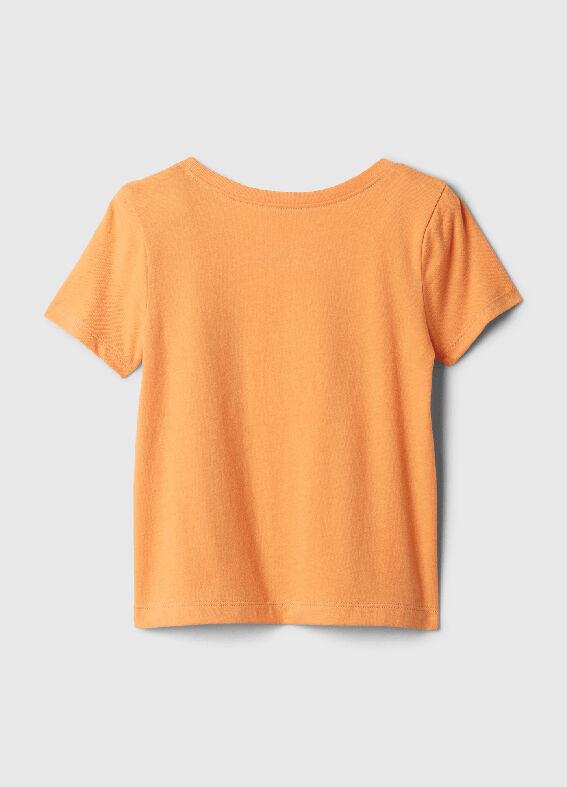 Orange T-shirt with GAP logo