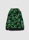 Black Minecraft all-over print cotton-blend oversized hoodie_1