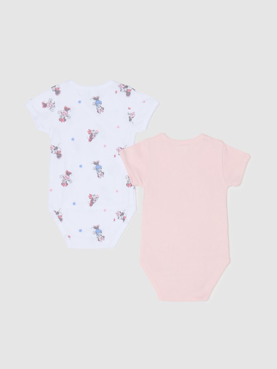 Two-pack bodysuits in cotton with Minnie Mouse print_1
