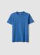 Boys' blue pure cotton regular-fit T-shirt_0