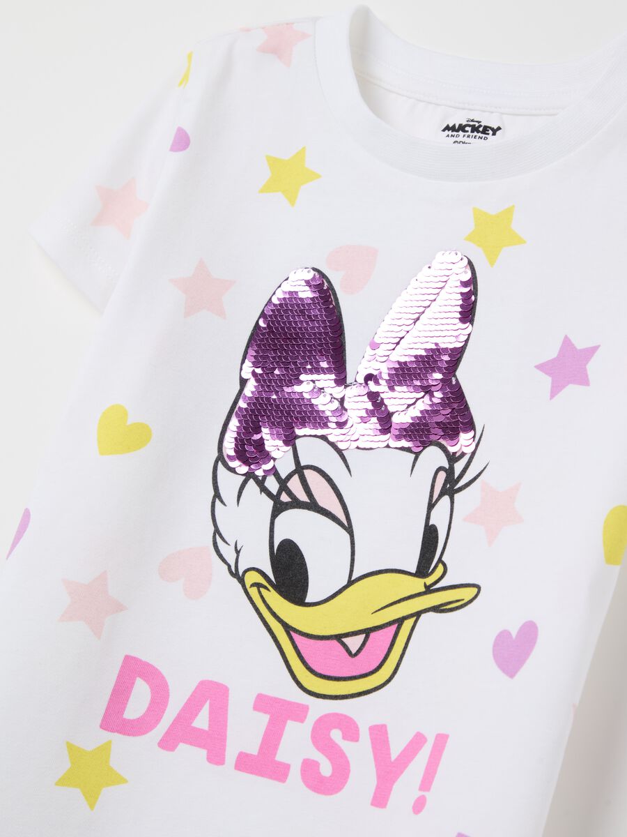 T-shirt with sequins and Daisy Duck print_2