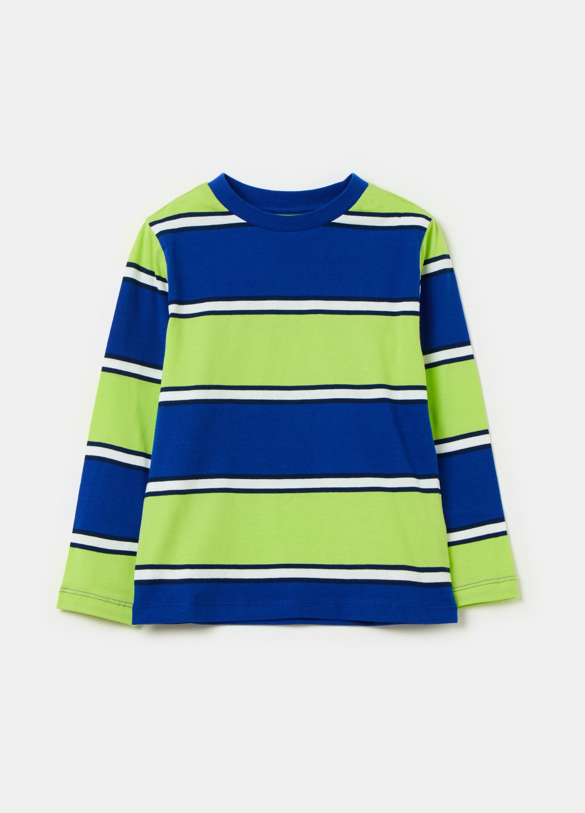 Striped T-shirt with raglan sleeves