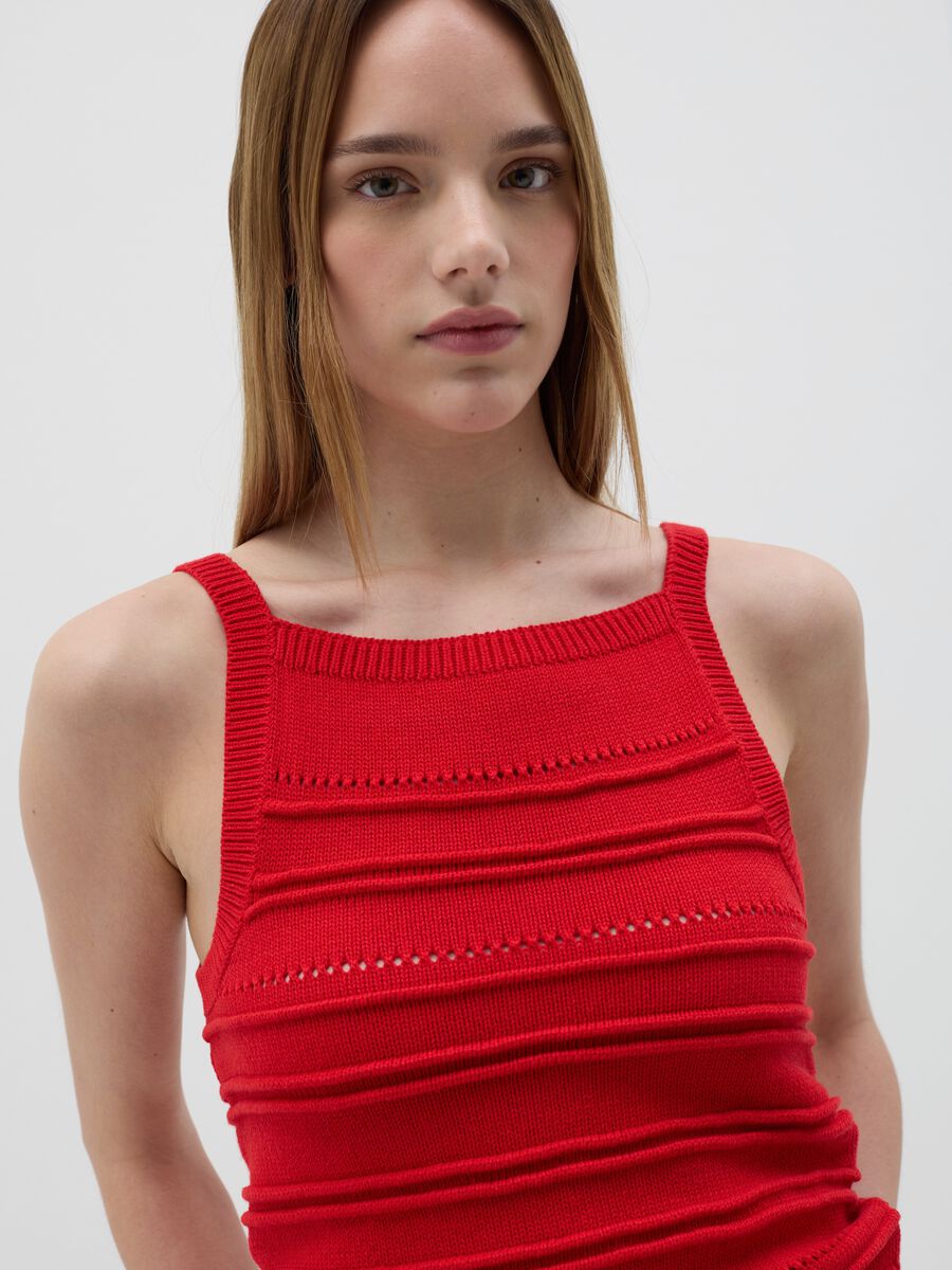 Cropped crochet tank top_1