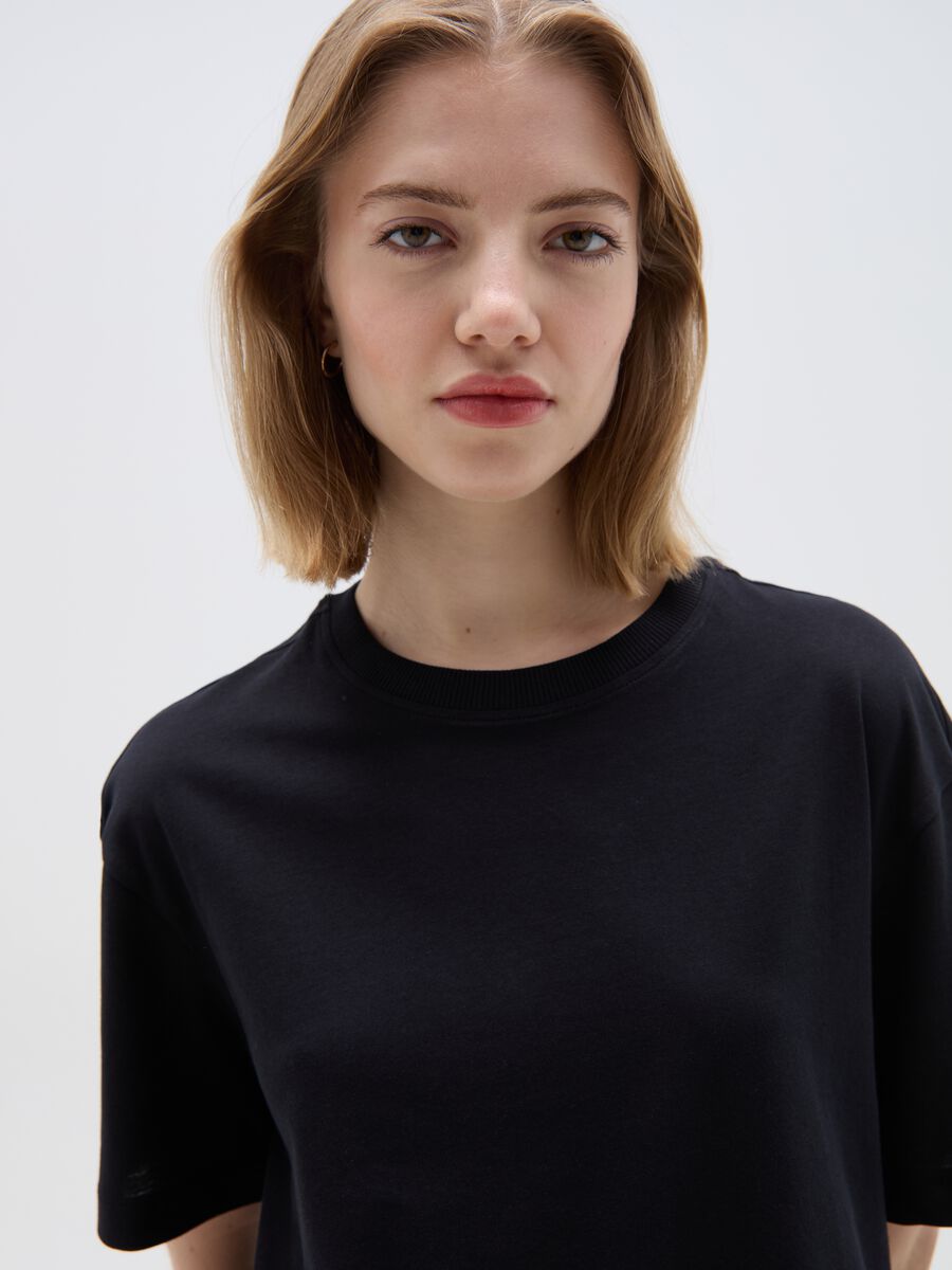Boxy-fit T-shirt in organic cotton_0
