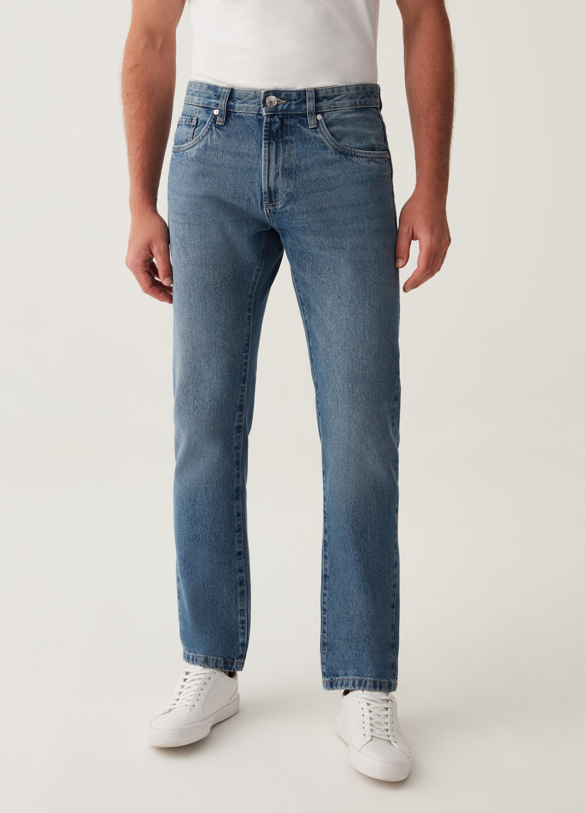 Jeans regular fit acid wash_1