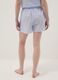 Pantaloncini pigiama azzurri in puro cotone regular fit_2