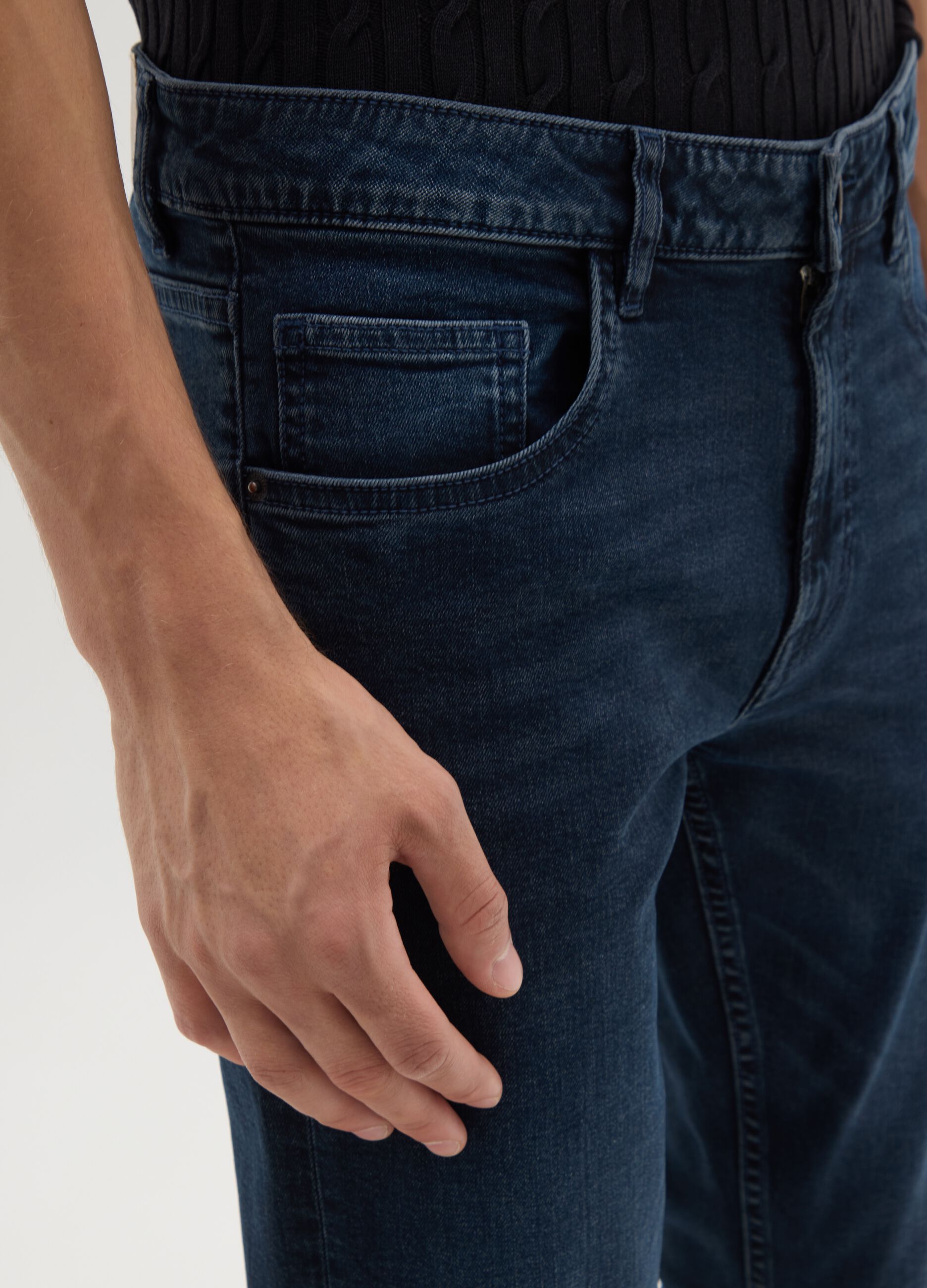 Blue Skinny Fit Denim Jeans
