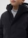 Giubbotto nero imbottito con cappuccio da ragazzo regular fit_2