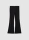 Girls' Black Stretch Cotton Slim Fit Leggings_3
