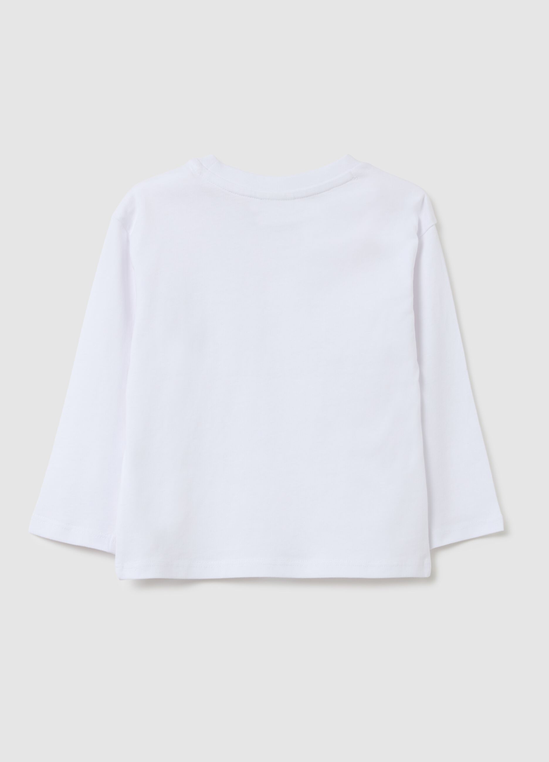 Children's pure cotton white regular fit shirt