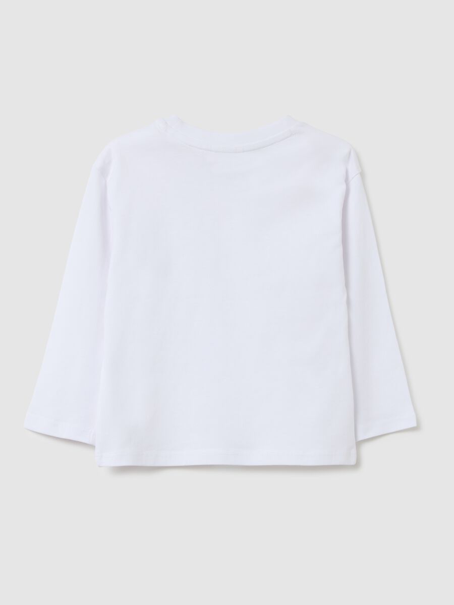 Children's pure cotton white regular fit shirt_1