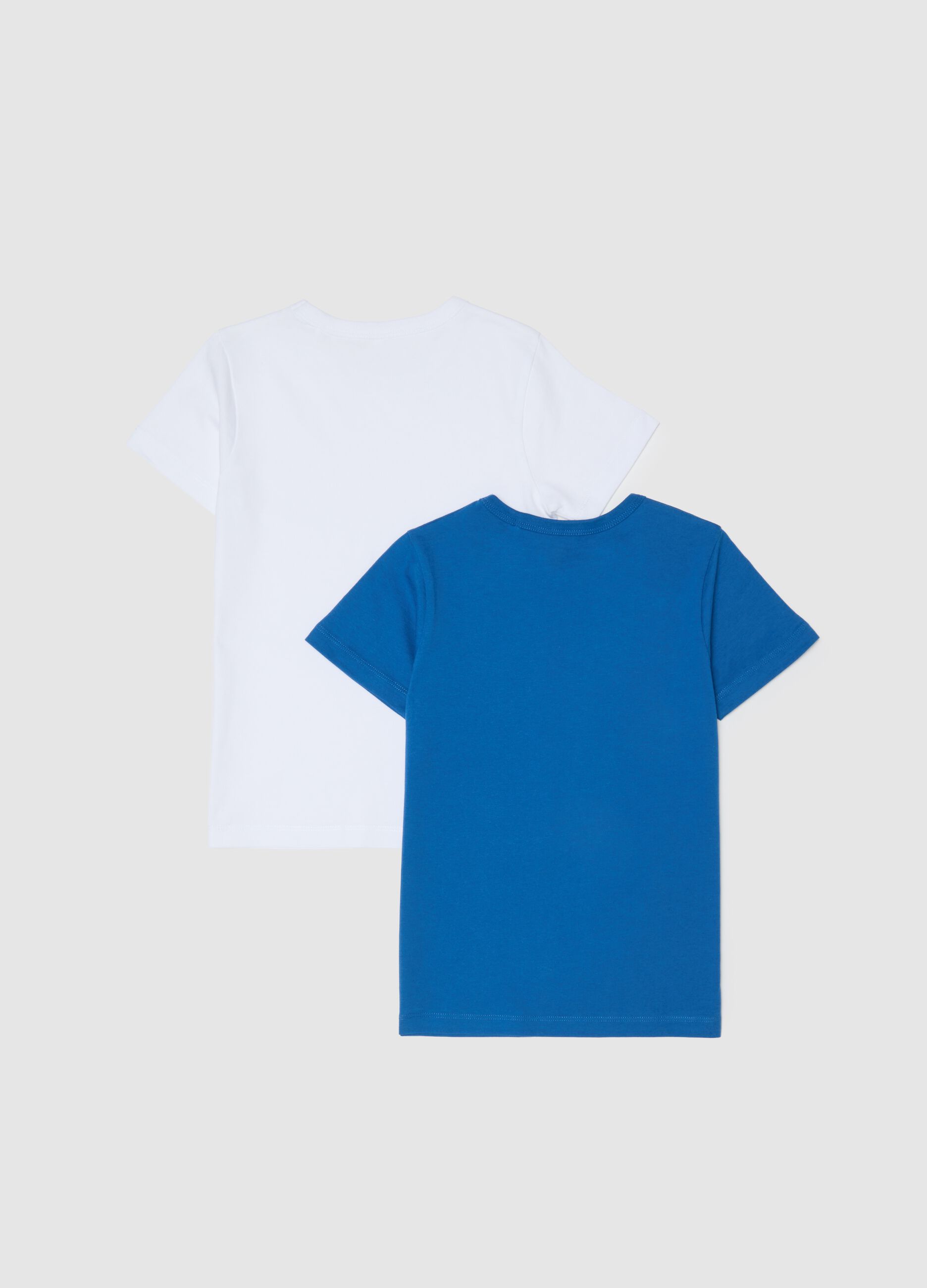 Pack of 2 children's t-shirts in pure cotton, multicolour, regular fit
