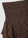 Brown and black animal print skirt with ruffles_2