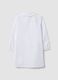 White girls&rsquo; school apron with zip and Stitch embroidery_1