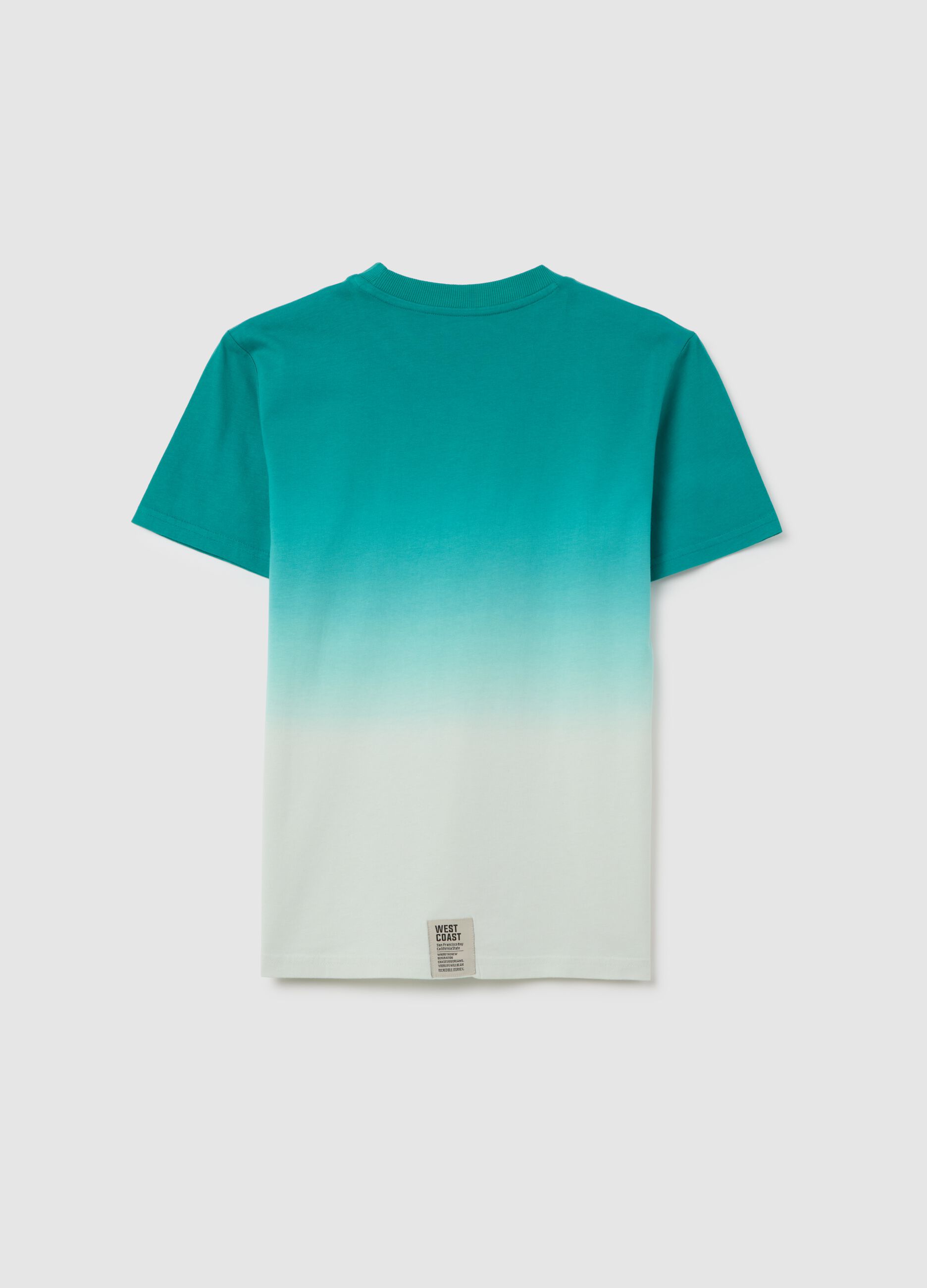 Boys' pure cotton multicolour regular fit T-shirt with West Coast graphic