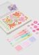 Multicolour stationery set with decorated notepad_2