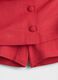 Red linen-blend skirt regular fit_4