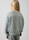 Grey cotton blend sweatshirt for girls with floral details_1