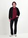Black stretch viscose sweatshirt with roll neck, regular fit_1