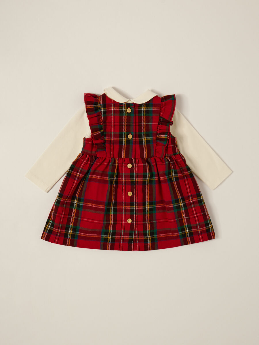 Red and white set for baby girl_1