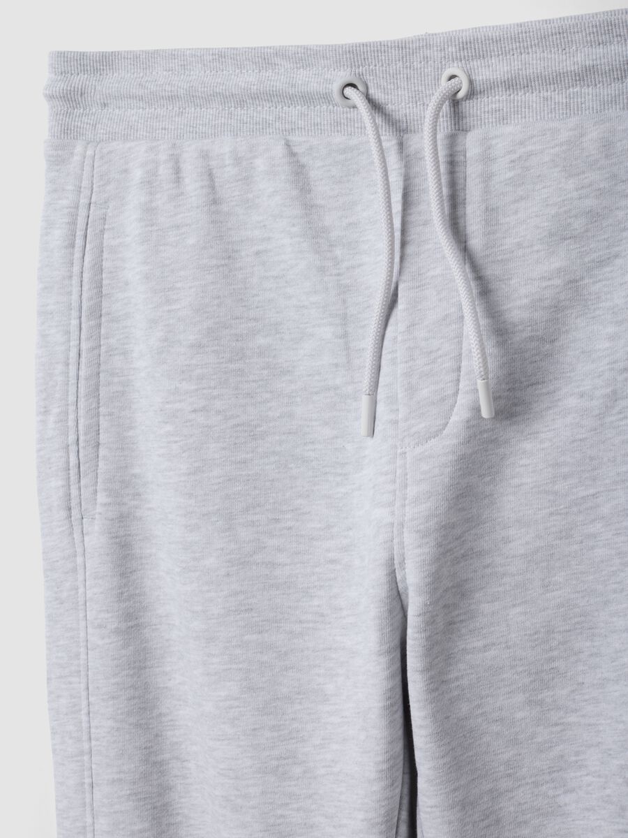 Grey organic cotton jogger trousers_5