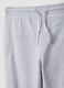 Grey organic cotton jogger trousers_5