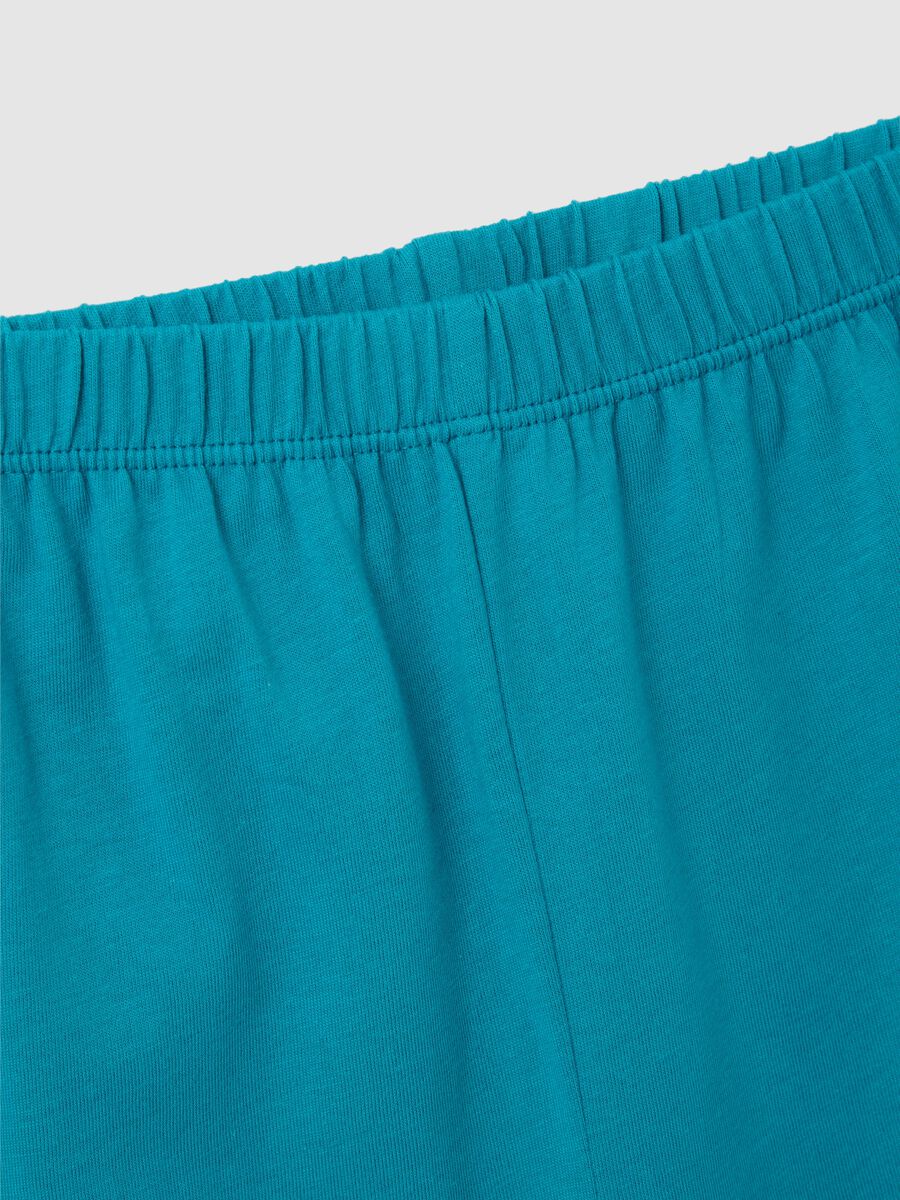 Children's blue pure cotton pyjamas regular fit_3