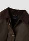 Brown cotton-blend parka with velvet collar_1