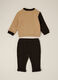 Beige and Black Baby Set_1