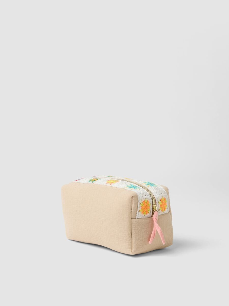 Multicolour pure cotton pouch with floral embroidery_1