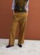 Beige stretch-viscose straight-fit trousers_1