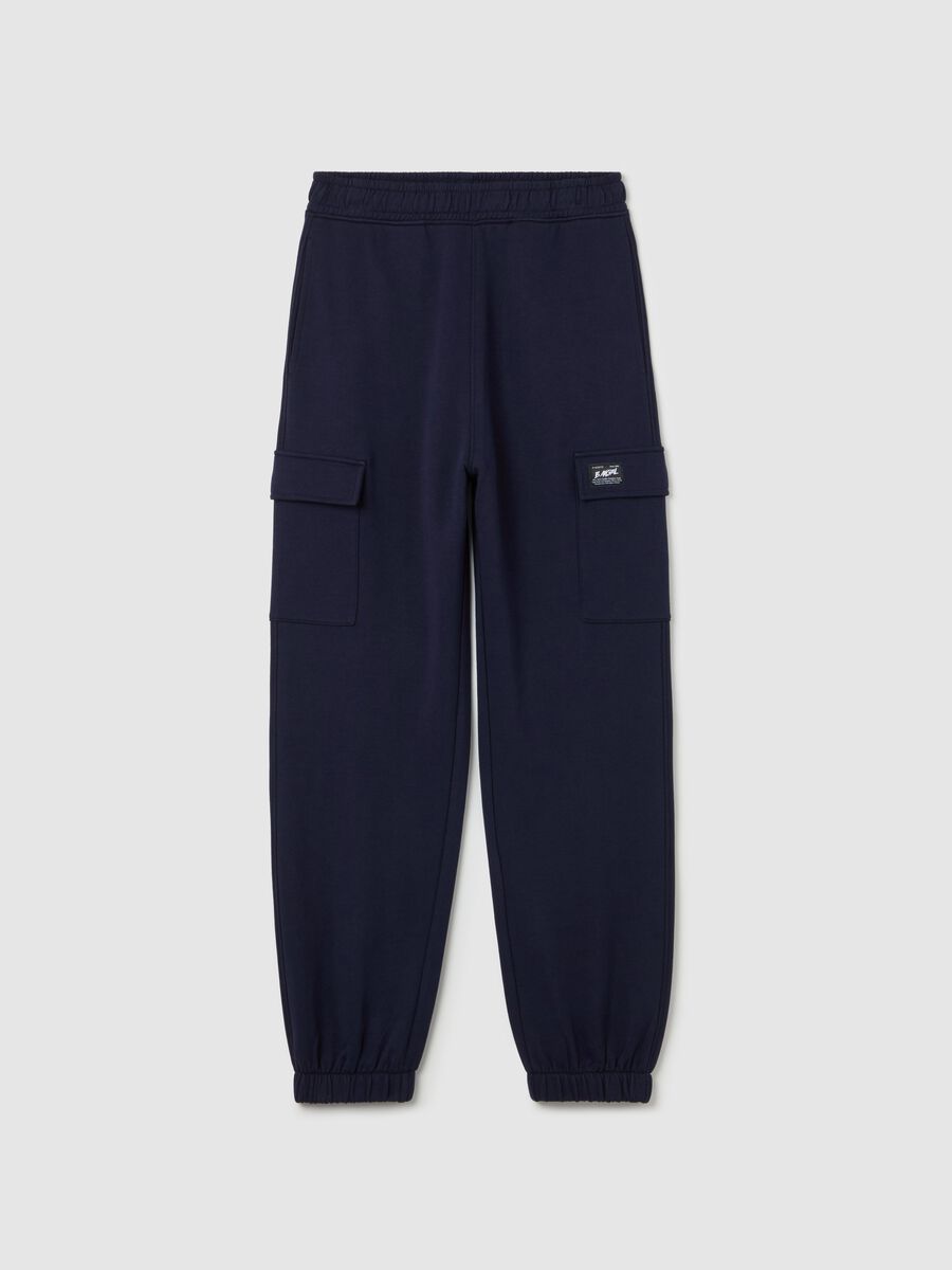 Cargo joggers with elasticated trims_4