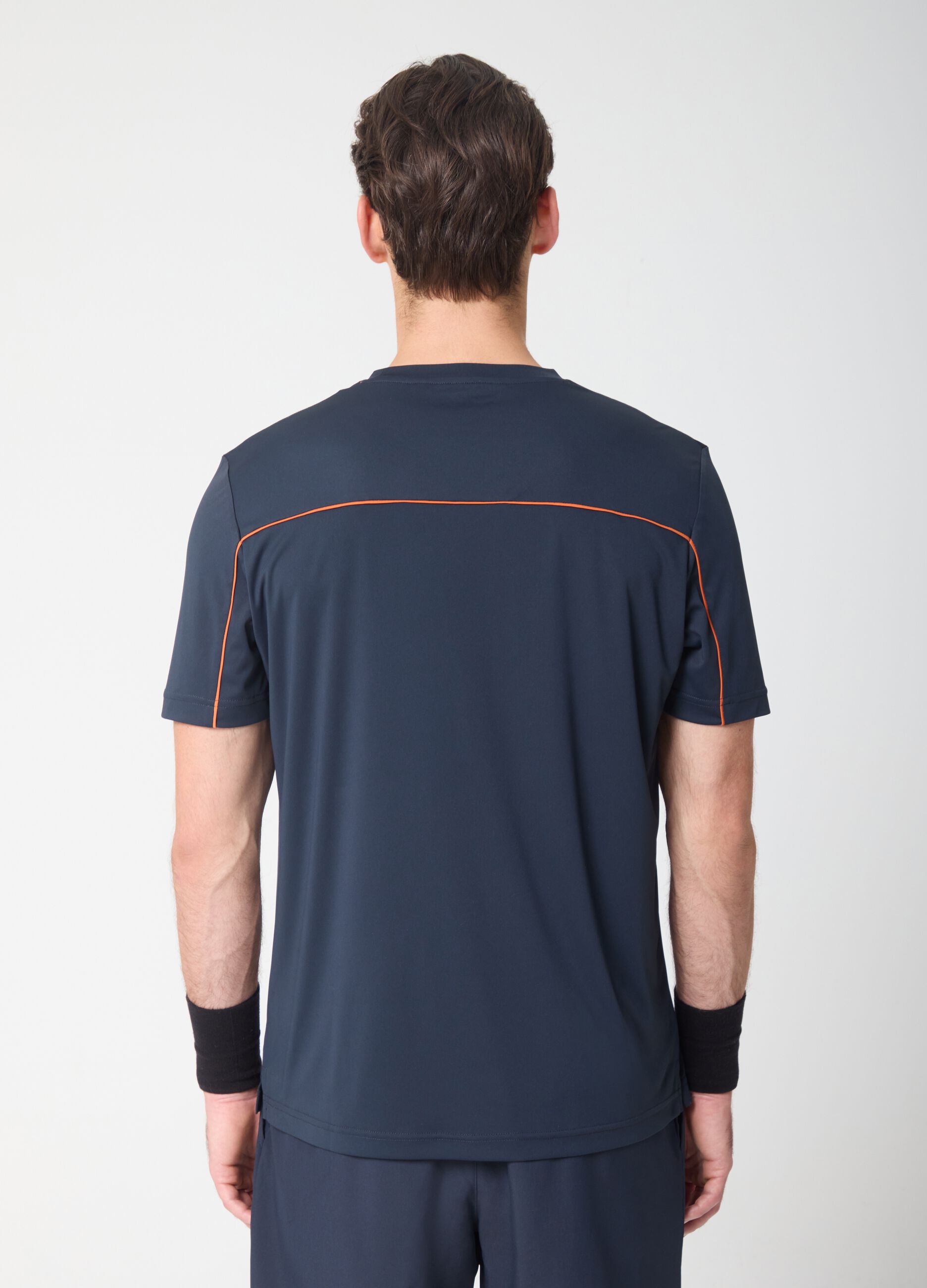 Technical fabric T-shirt with contrasting edges ALTAVIA COURT