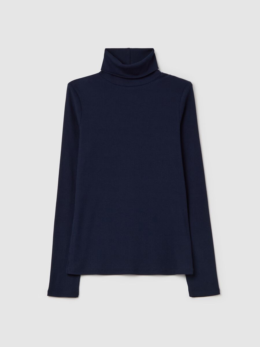 Stretch cotton and modal turtleneck jumper_4