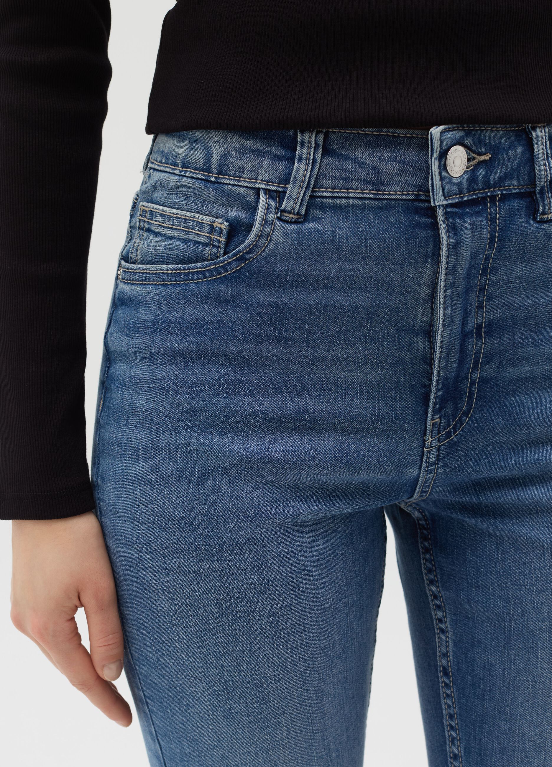Jeans skinny fit a vita alta