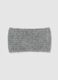 Grey Headband with Braided Knit Pattern_1