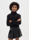 Girls' Black Turtleneck Sweater Regular Fit_0