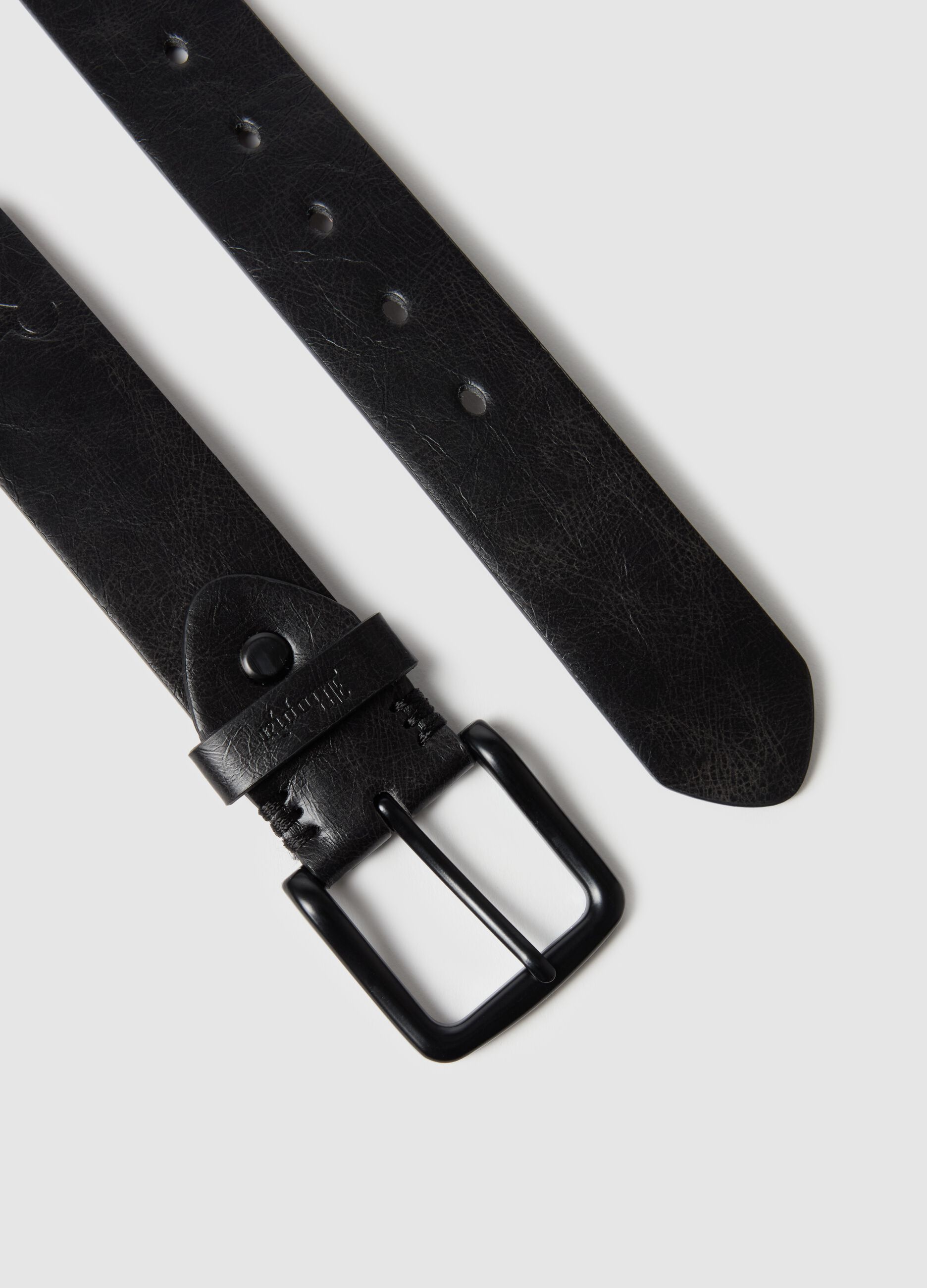 Logo Belt Vintage Black