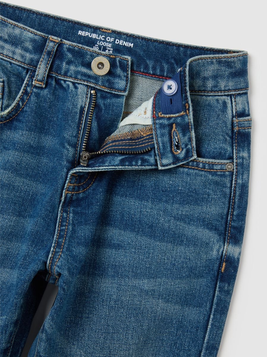 Children's blue denim jeans regular fit_2